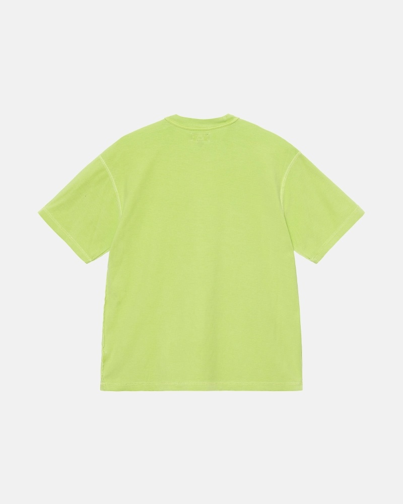 Light Green Men's Stussy Lazy T Shirts | AU0000242