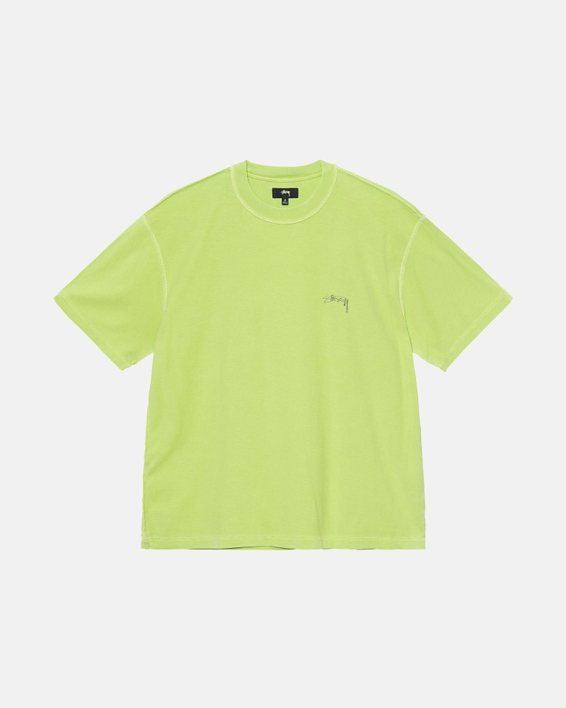 Light Green Men\'s Stussy Lazy T Shirts | AU0000242