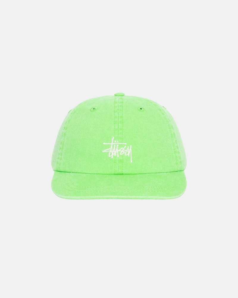 Light Green Men\'s Stussy Washed Stock Low Pro Caps | AU0000512