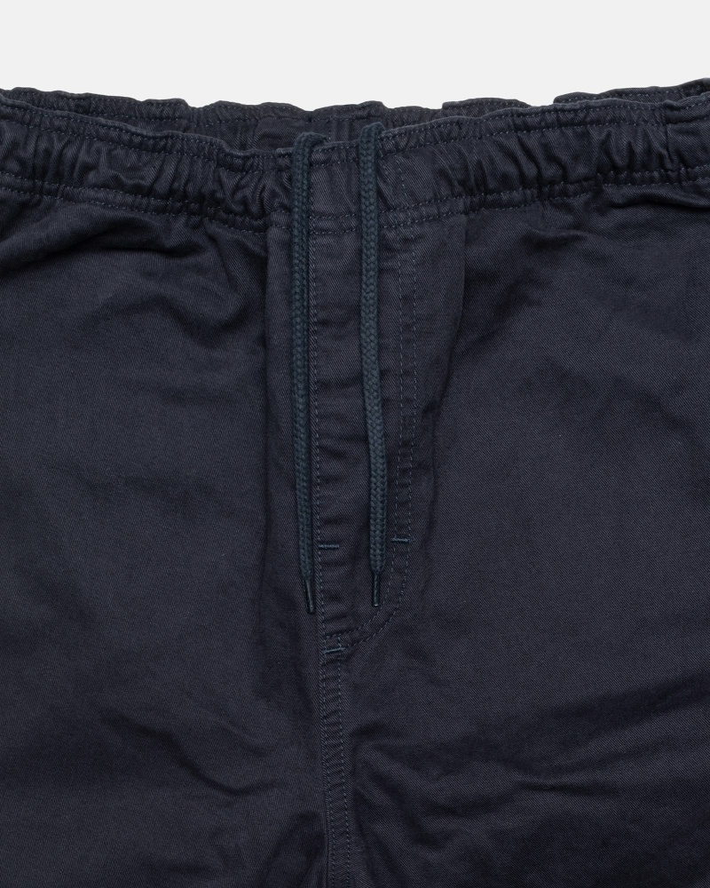 Navy Men's Stussy Brushed Beach Pants | AU0000548