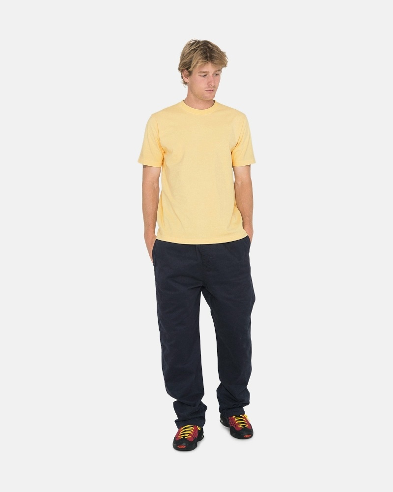 Navy Men's Stussy Brushed Beach Pants | AU0000548