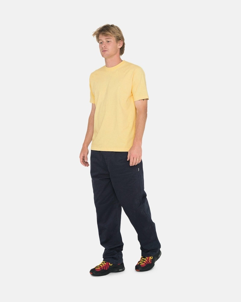 Navy Men's Stussy Brushed Beach Pants | AU0000548