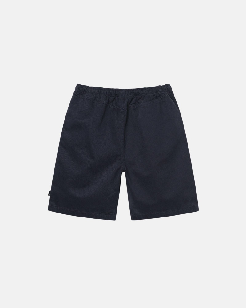 Navy Men's Stussy Brushed Shorts | AU0000632