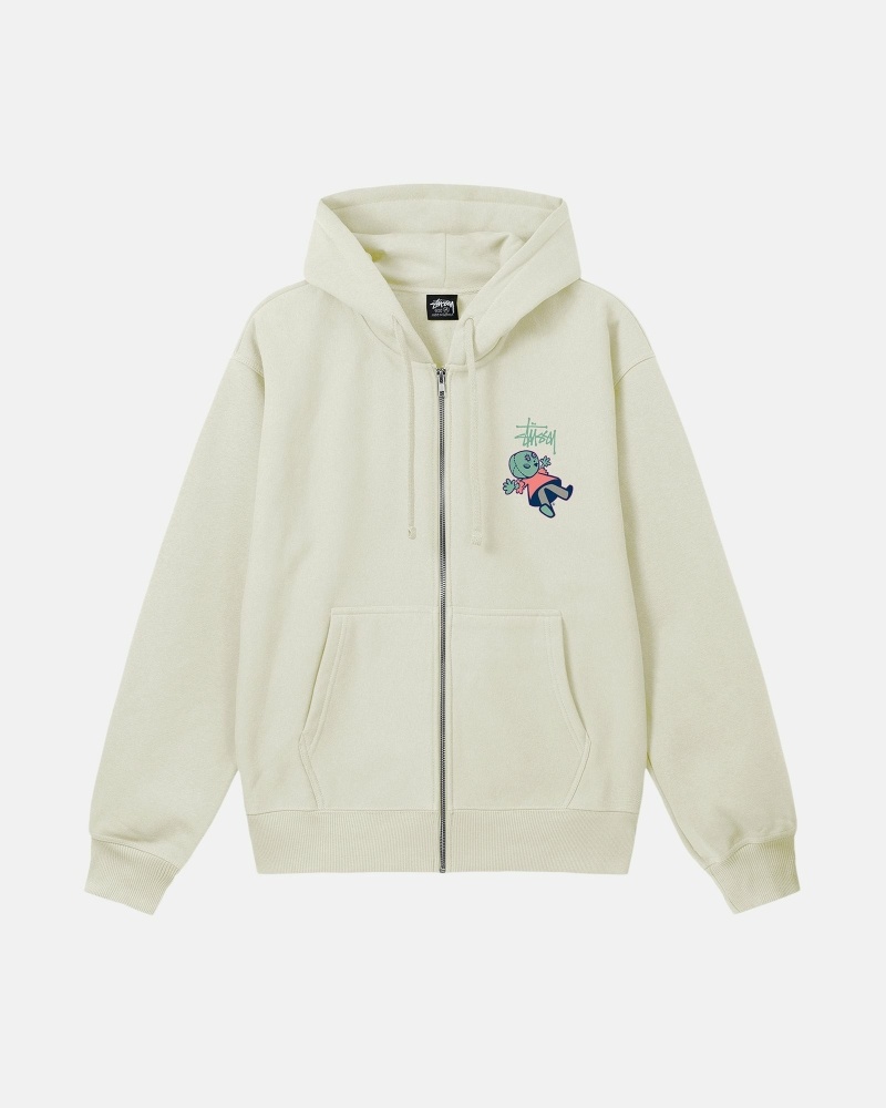 Navy Men's Stussy Dollie Zip Hoodies | AU0000037