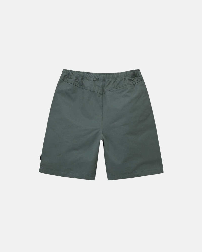 Olive Men's Stussy Brushed Shorts | AU0000631