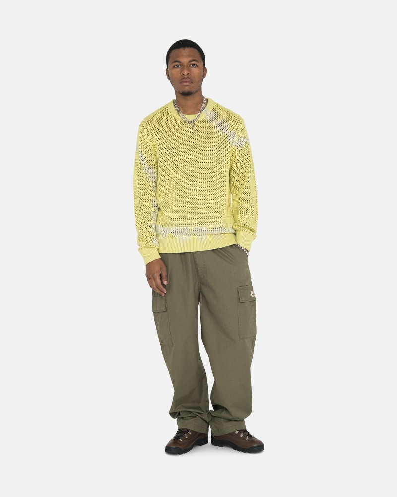 Olive Men's Stussy Ripstop Cargo Beach Pants | AU0000585