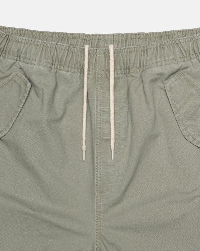 Olive Men's Stussy Ripstop Cargo Shorts | AU0000670