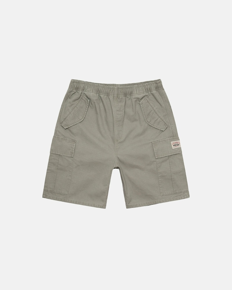 Olive Men\'s Stussy Ripstop Cargo Shorts | AU0000670