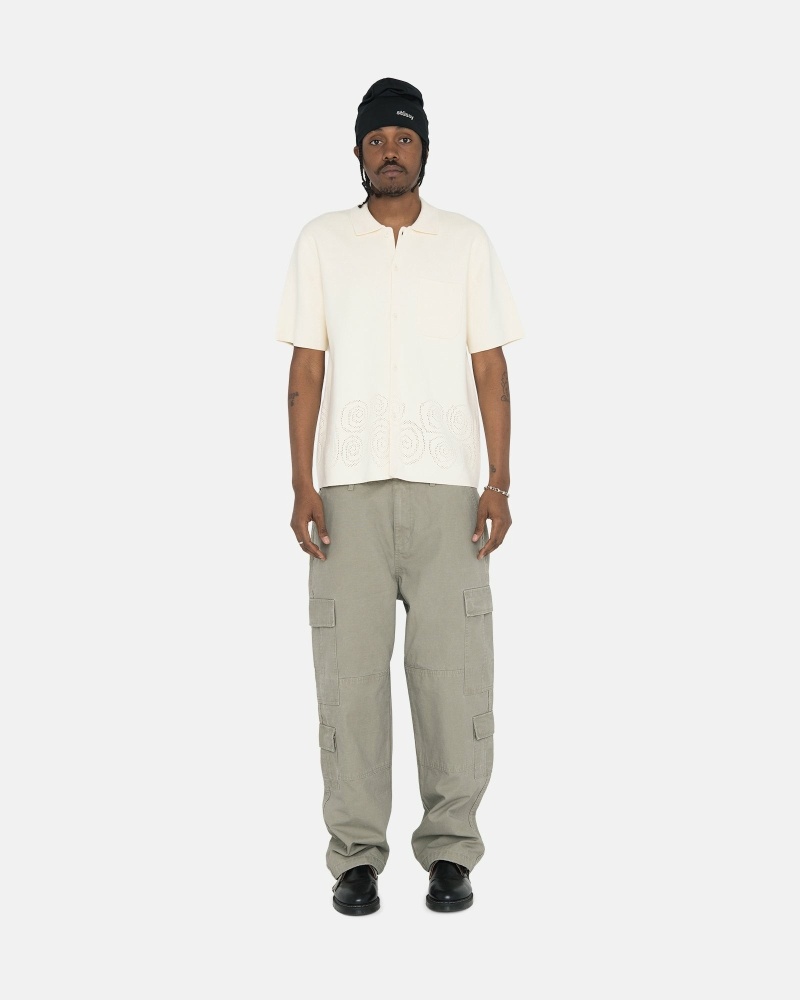 Olive Men's Stussy Ripstop Surplus Cargo Pants | AU0000593