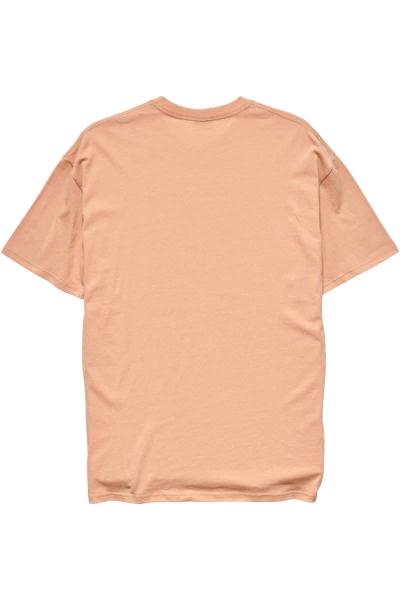 Orange Men's Stussy Big U SS T Shirts | AU0000114