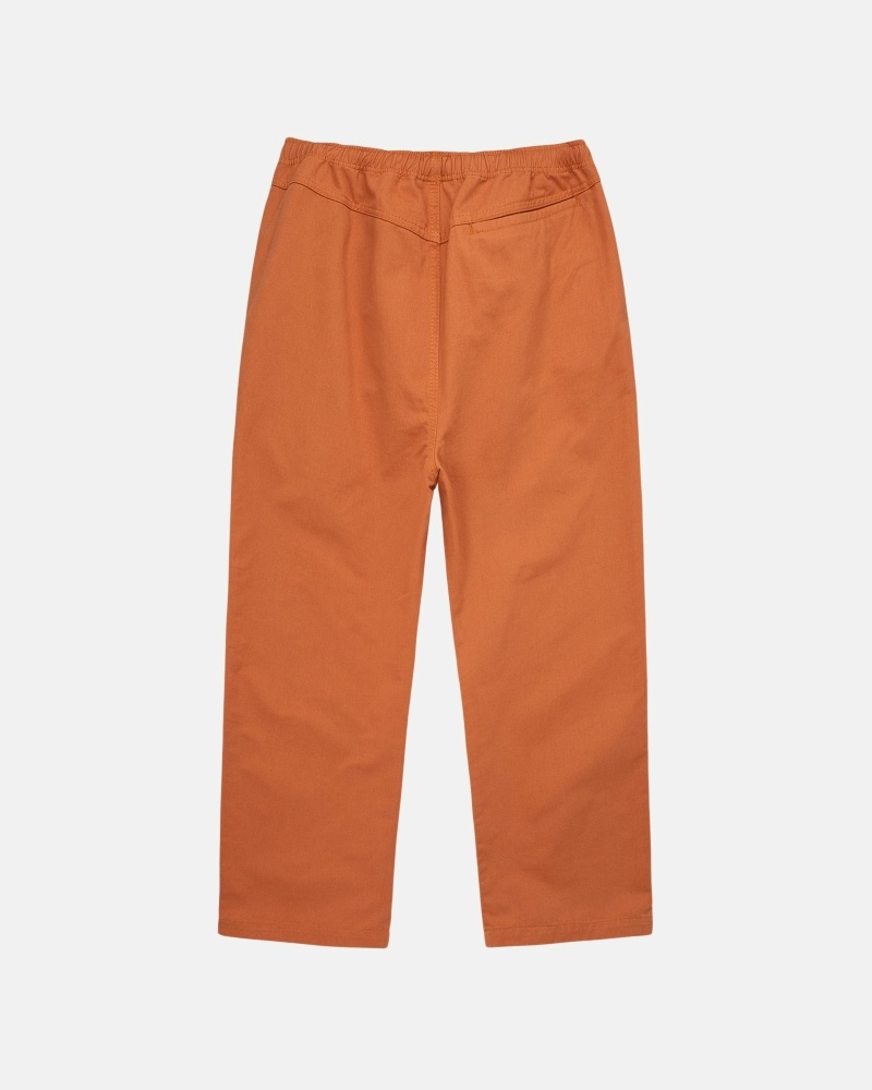 Orange Men's Stussy Brushed Beach Pants | AU0000545