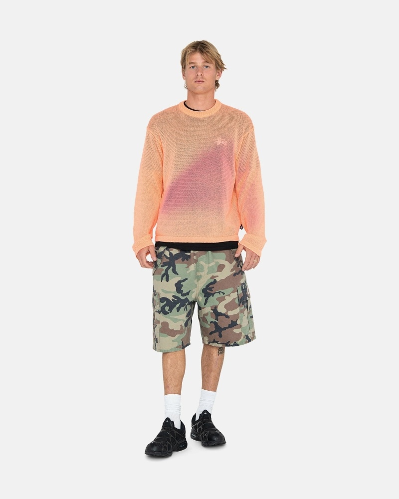 Orange Men's Stussy Light Sensitive Knit Sweater | AU0000532