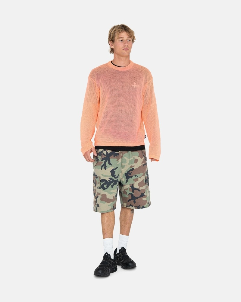 Orange Men's Stussy Light Sensitive Knit Sweater | AU0000532