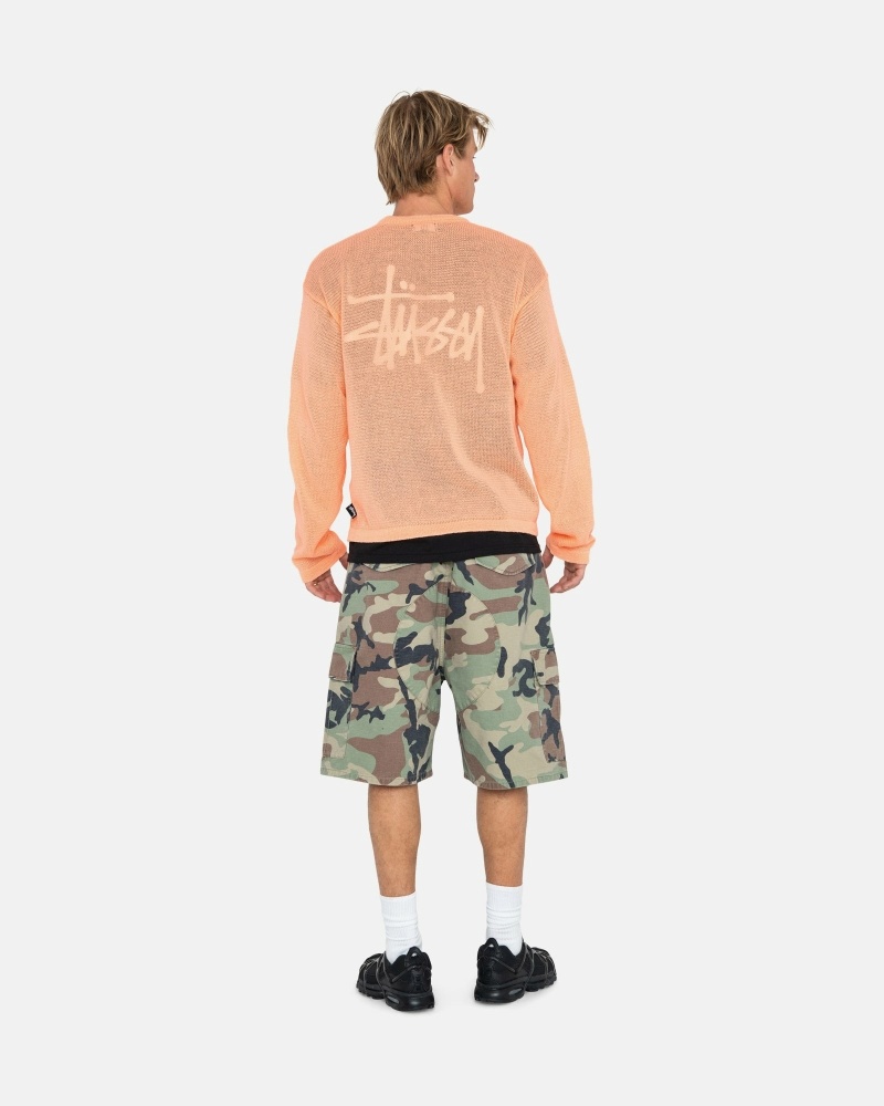 Orange Men's Stussy Light Sensitive Knit Sweater | AU0000532