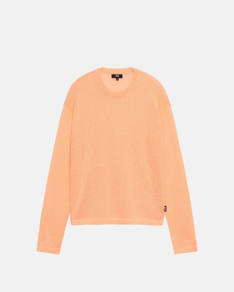 Orange Men\'s Stussy Light Sensitive Knit Sweater | AU0000532