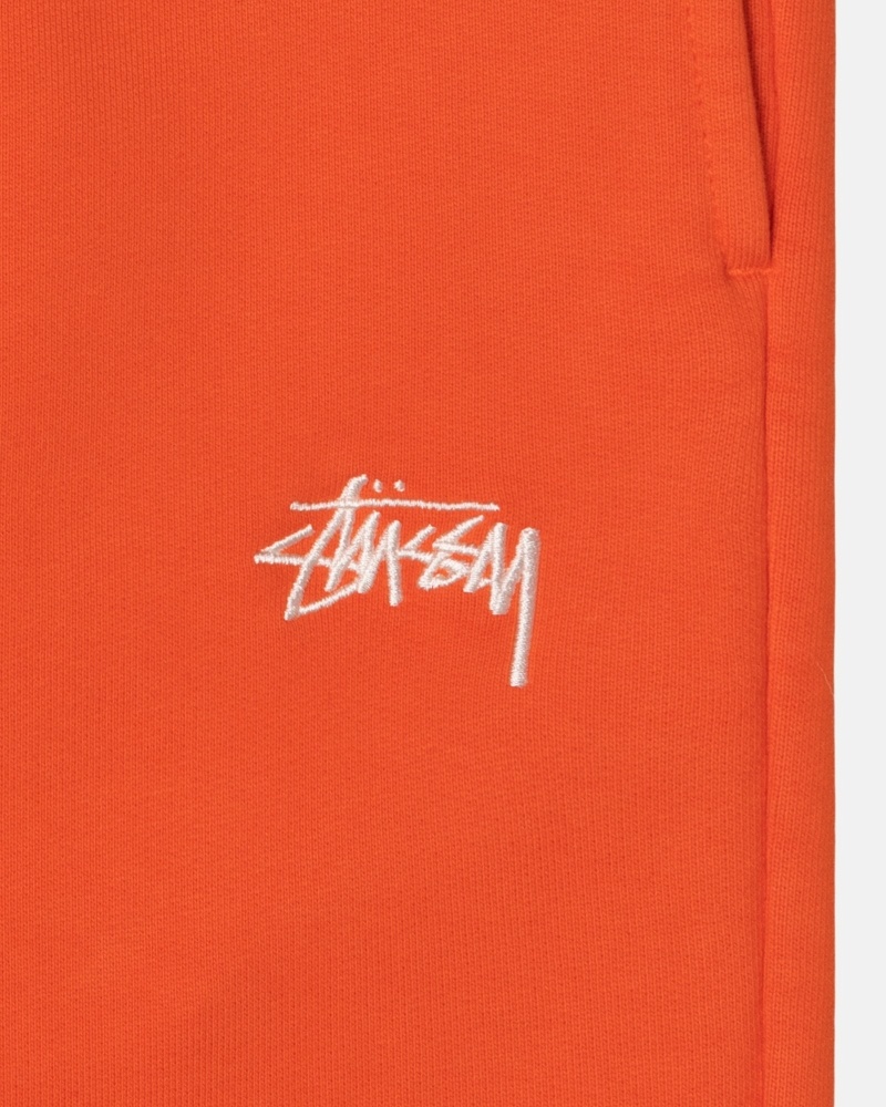 Orange Men's Stussy Overdyed Stock Logo Pant Sweatpants | AU0000886