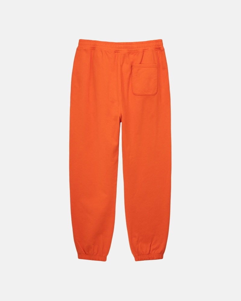 Orange Men's Stussy Overdyed Stock Logo Pant Sweatpants | AU0000887