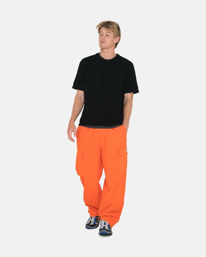 Orange Men's Stussy Ripstop Cargo Beach Pants | AU0000584