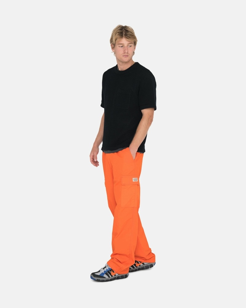 Orange Men's Stussy Ripstop Cargo Beach Pants | AU0000584