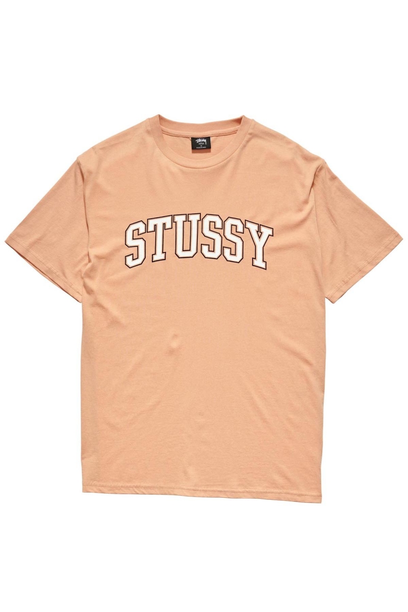 Orange Women\'s Stussy Collegiate BF T Shirts | AU0000132