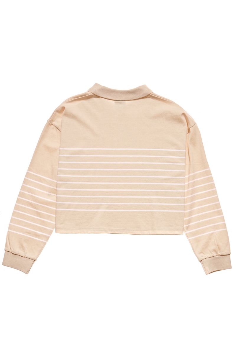 Orange Women's Stussy Emerson Stripe Rugby Shirts | AU0000307