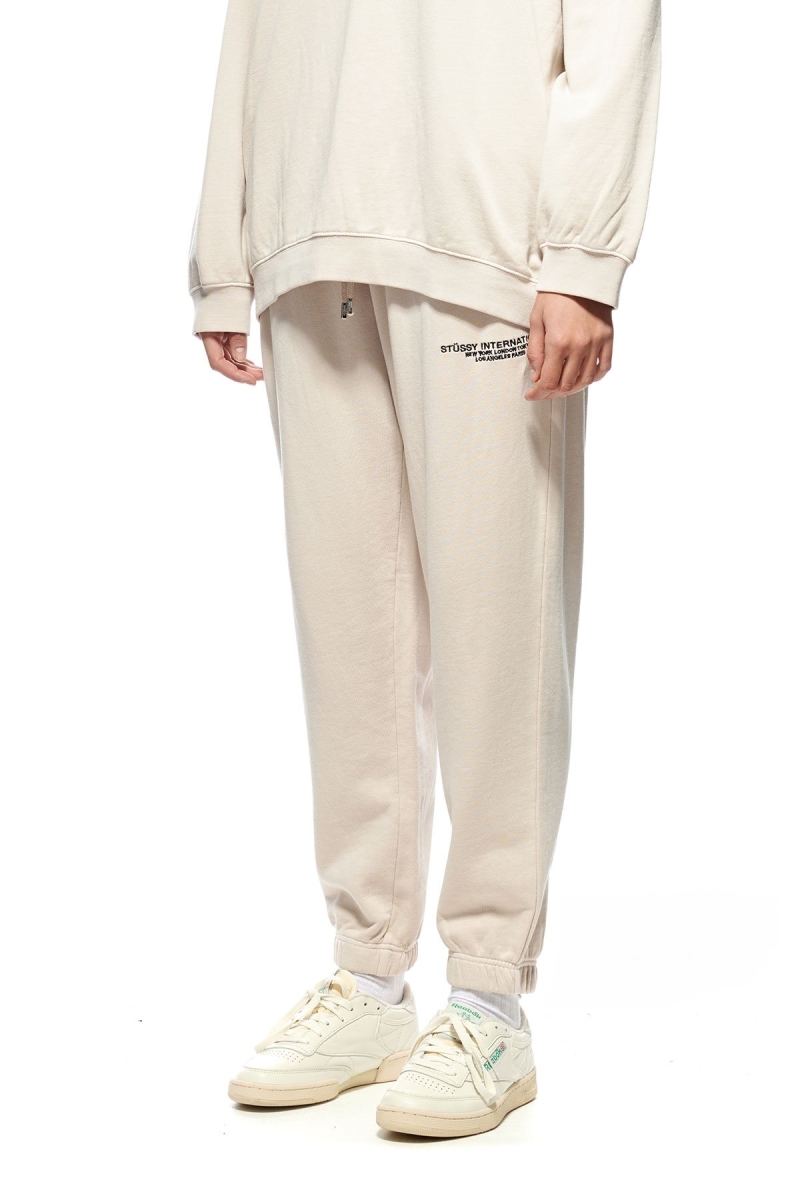 Orange Women's Stussy INT. Embroidered Track Pants | AU0000984