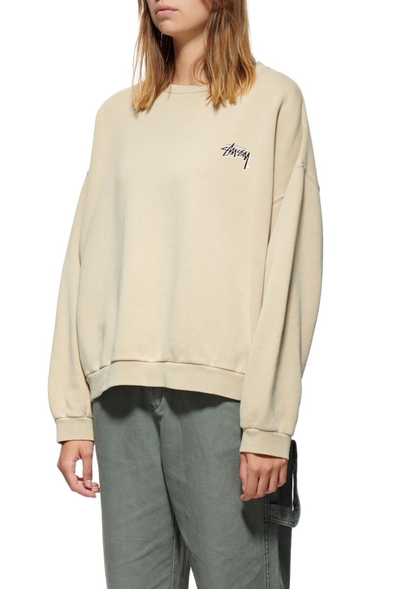 Orange Women's Stussy Parkway OS Crew Sweaters | AU0000849