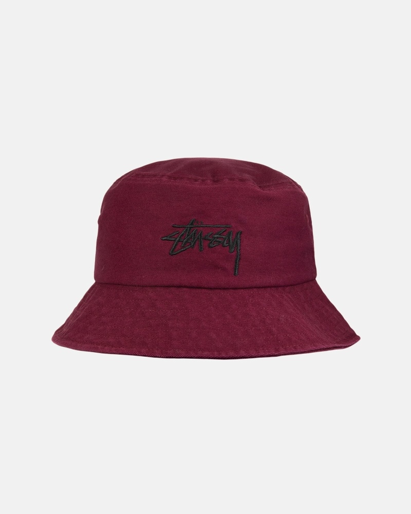 Pink Men\'s Stussy Big Stock Bucket Hats | AU0000403