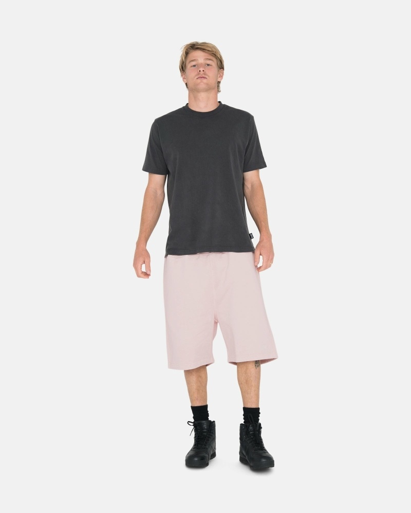 Pink Men's Stussy Overdyed Stock Logo Short Shorts | AU0000664