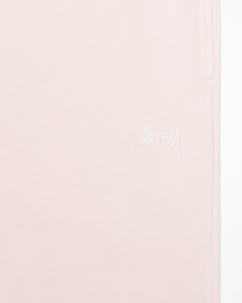 Pink Men's Stussy Overdyed Stock Logo Sweatpants | AU0000882