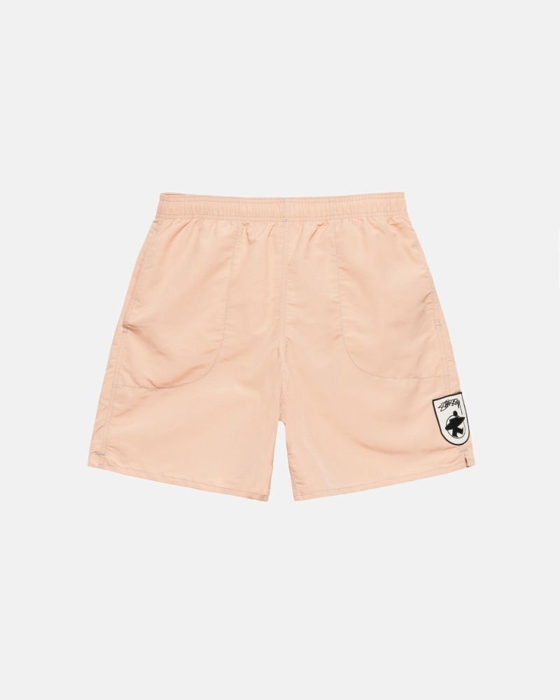 Pink Men\'s Stussy Surfman Patch Shorts | AU0000701