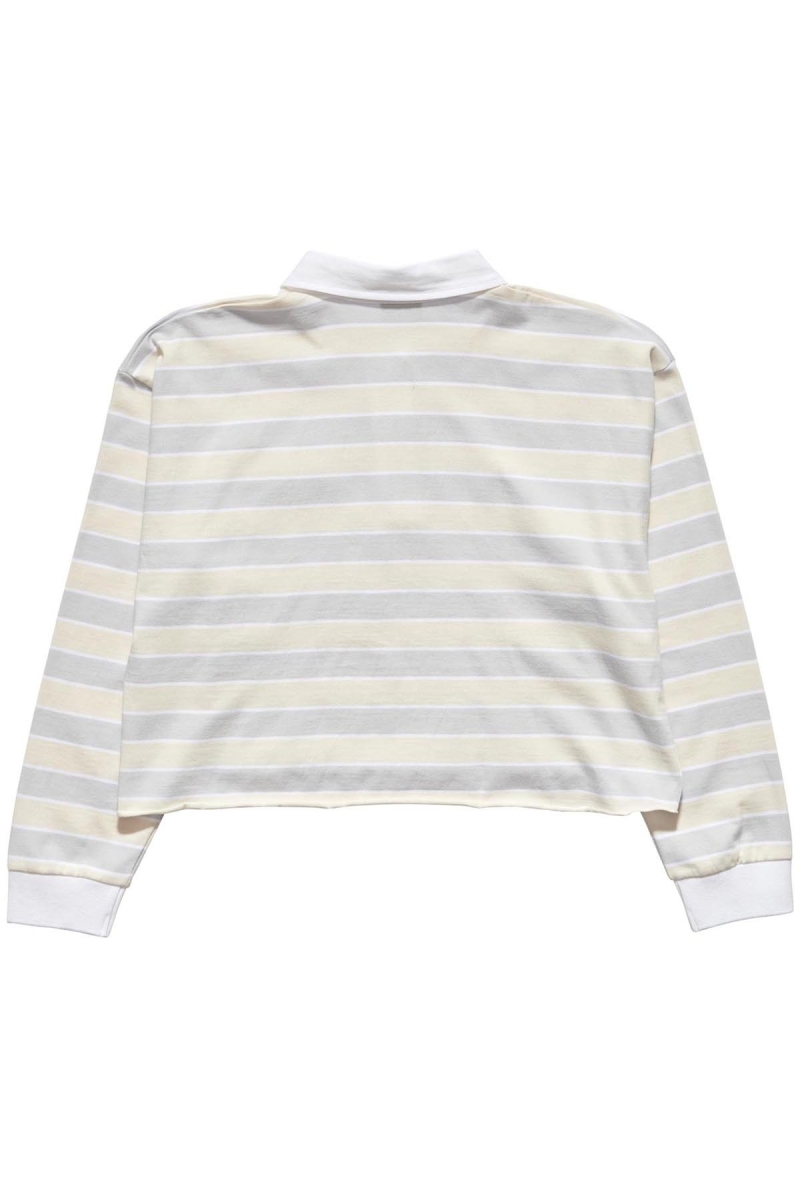 Pink Women's Stussy Anders Stripe Rugby Shirts | AU0000292