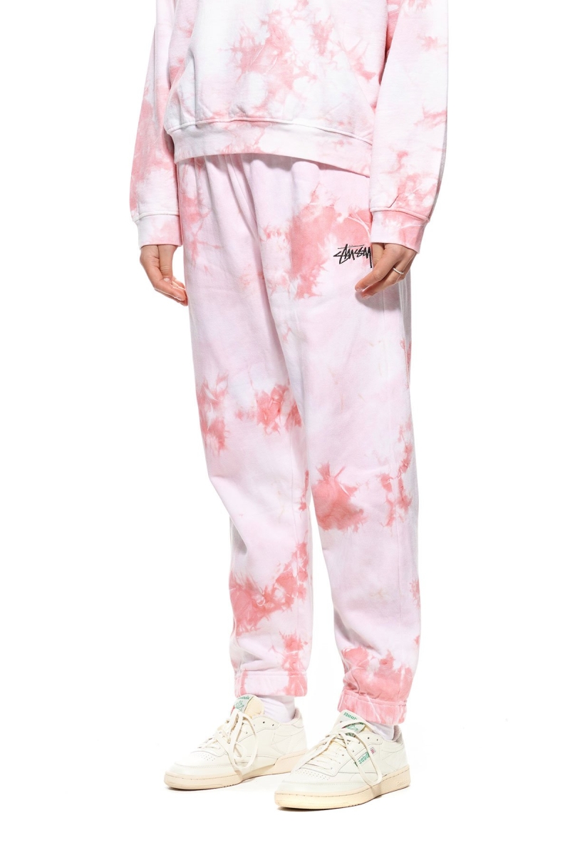 Pink Women's Stussy Avalon Tie Dye Trackpant Track Pants | AU0000975