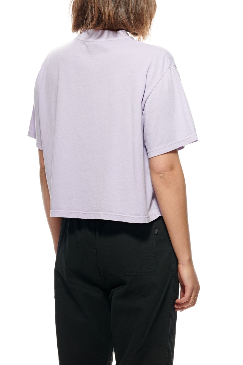 Pink Women's Stussy Designs Pocket Boxy T Shirts | AU0000152