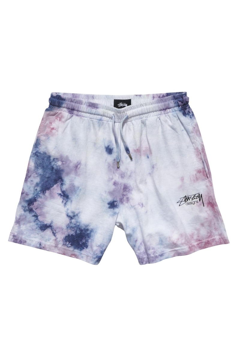 Pink Women\'s Stussy Designs Rugby Marble Short Shorts | AU0000641