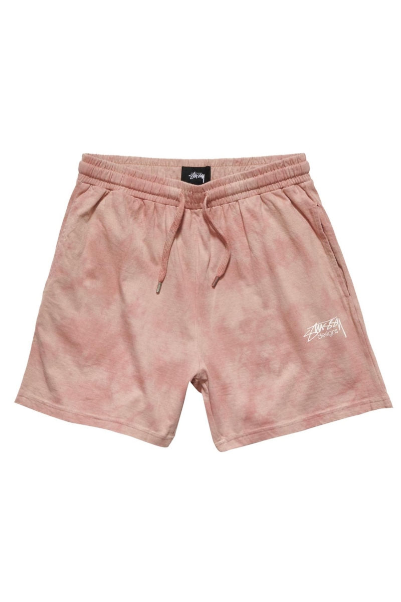 Pink Women\'s Stussy Designs Rugby Marble Shorts | AU0000643