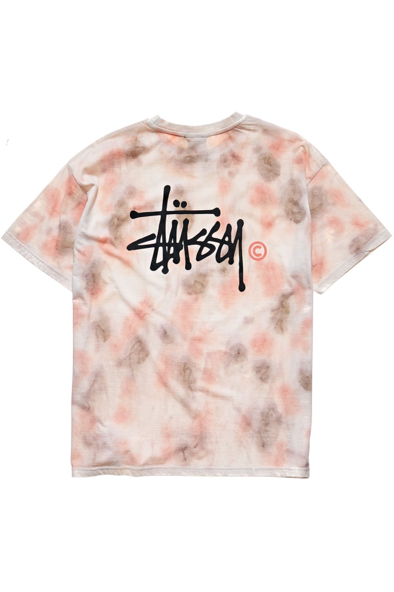 Pink Women's Stussy Graffiti Tie Dye Relaxed T Shirts | AU0000193