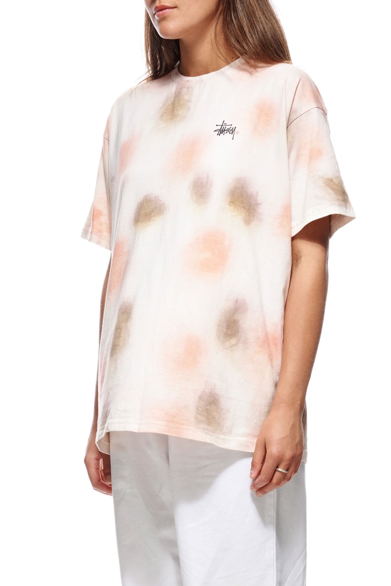 Pink Women's Stussy Graffiti Tie Dye Relaxed T Shirts | AU0000193