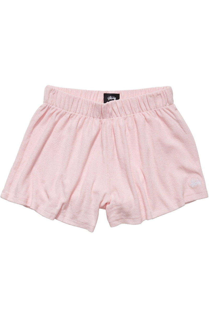 Pink Women\'s Stussy Havana Terry Beach Short Shorts | AU0000647