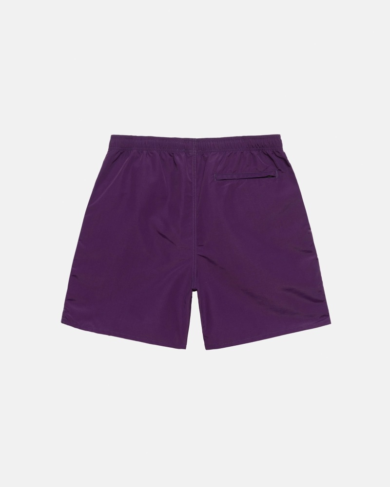 Purple Men's Stussy Big Basic Shorts | AU0000618