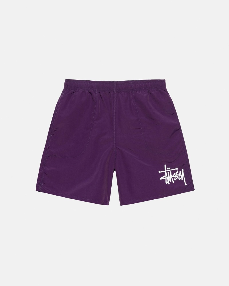 Purple Men\'s Stussy Big Basic Shorts | AU0000618