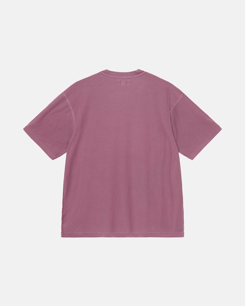 Purple Men's Stussy Lazy T Shirts | AU0000240