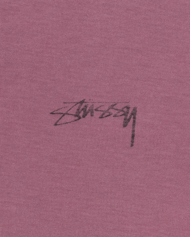 Purple Men's Stussy Lazy T Shirts | AU0000240