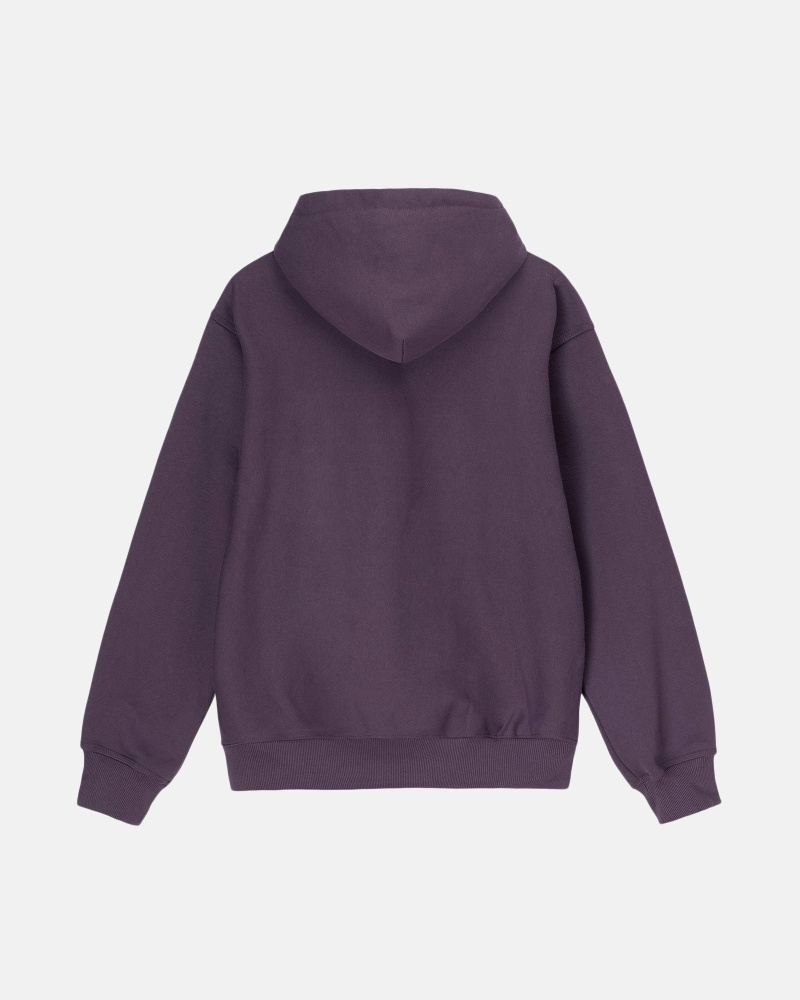 Purple Men's Stussy Stock Box Hoodies | AU0000074