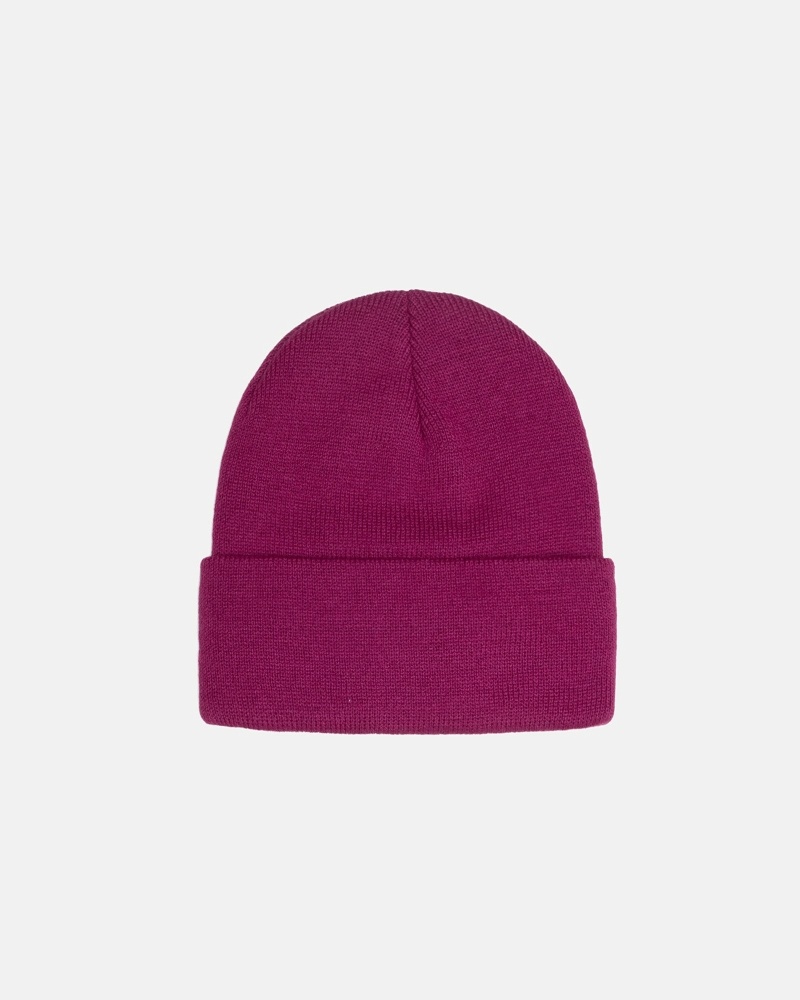 Purple Men's Stussy Stock Cuff Beanie | AU0000484