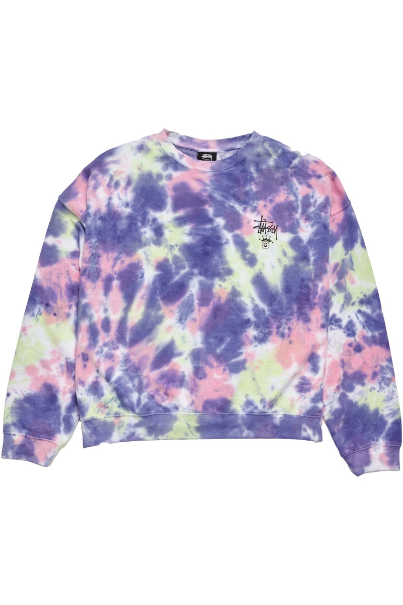 Purple Women\'s Stussy Copyright TD BF Crew Sweaters | AU0000833