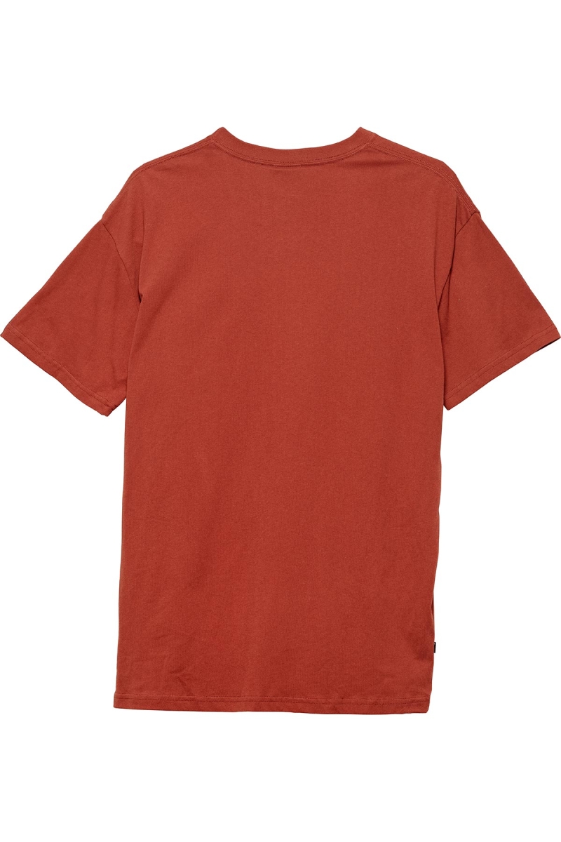 Red Men's Stussy Graffiti Pocket T Shirts | AU0000183