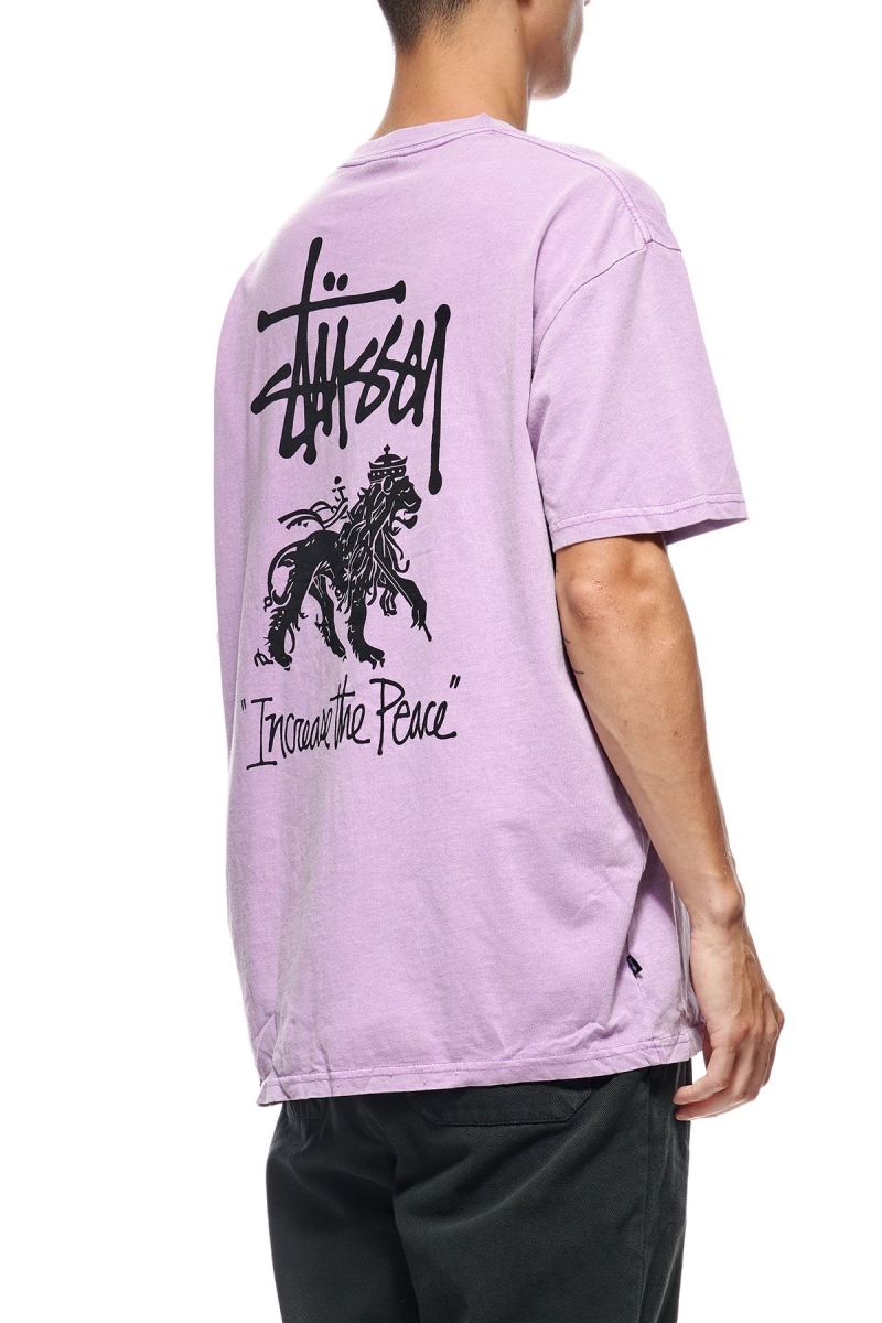 Red Men's Stussy Increase The Peace SS T Shirts | AU0000223