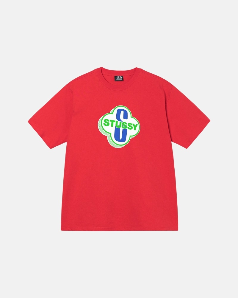 Red Men\'s Stussy Motel T Shirts | AU0000249