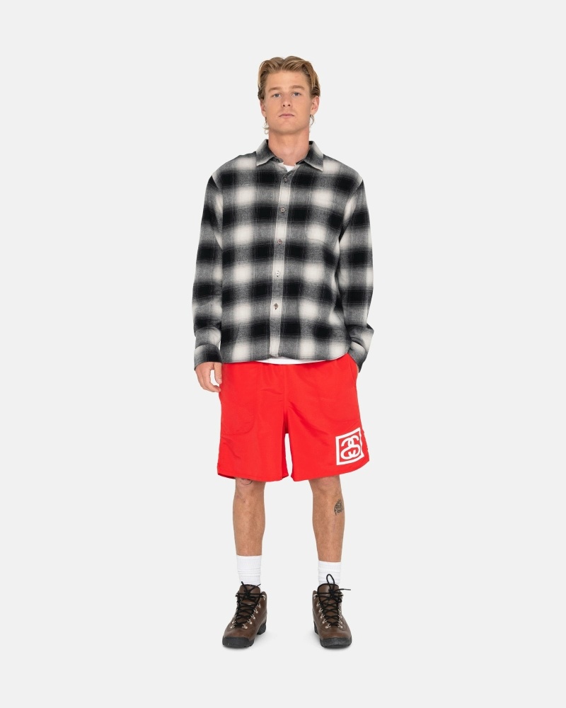 Red Men's Stussy Ss-Link Shorts | AU0000684